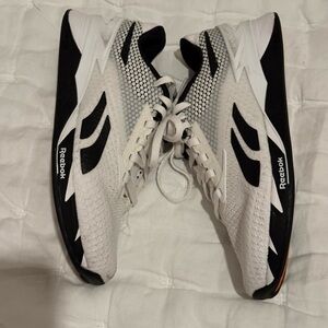 Reebok nano x3 White Mesh Athletic Shoes with Black Details